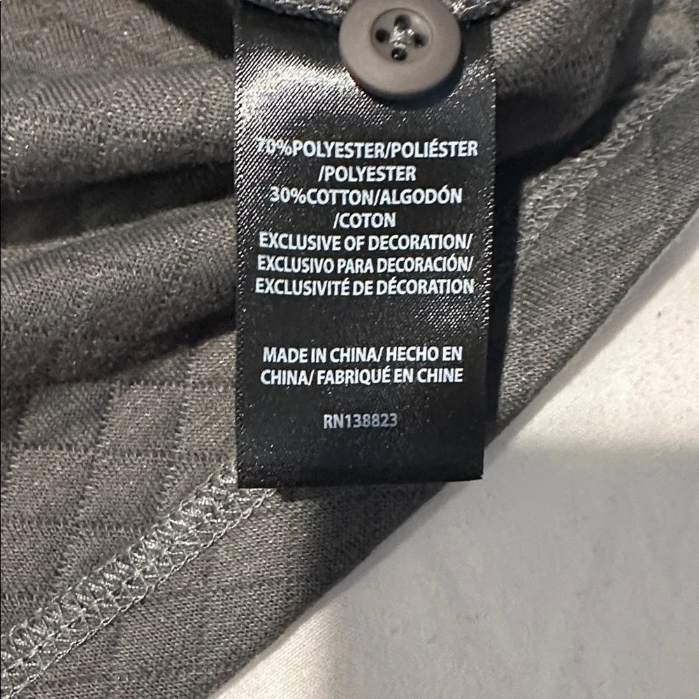 Brothers & Sons Quilted Pullover Gray Quarter Snap Sweatshirt Men’s Medium - Picture 3 of 7